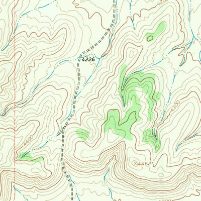 United States Geological Survey Reininger Draw, TX (1968, 24000-Scale) digital map
