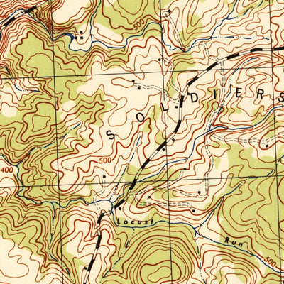 United States Geological Survey Reisterstown, MD (1944, 31680-Scale) digital map