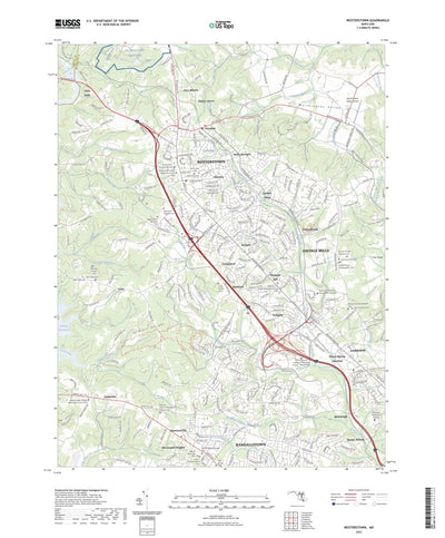 United States Geological Survey Reisterstown, MD (2023, 24000-Scale) digital map