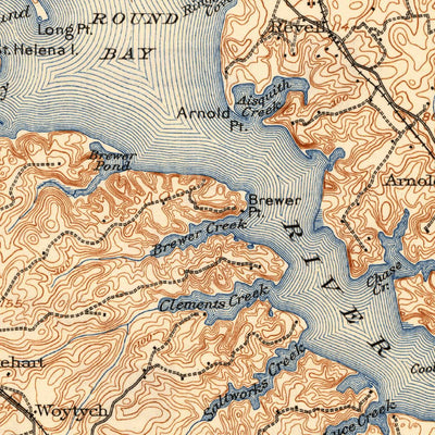 United States Geological Survey Relay, MD (1907, 62500-Scale) digital map