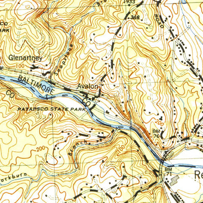 United States Geological Survey Relay, MD (1944, 31680-Scale) digital map