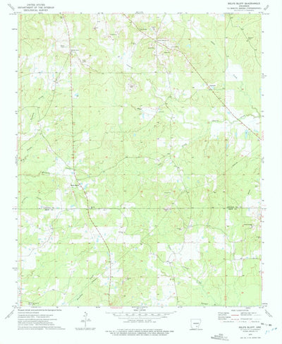 United States Geological Survey Relfs Bluff, AR (1973, 24000-Scale) digital map