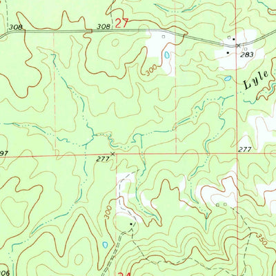 United States Geological Survey Relfs Bluff, AR (1973, 24000-Scale) digital map