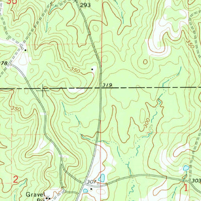 United States Geological Survey Relfs Bluff, AR (1973, 24000-Scale) digital map