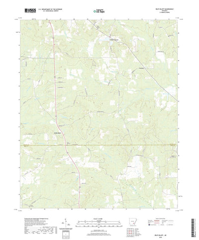United States Geological Survey Relfs Bluff, AR (2020, 24000-Scale) digital map