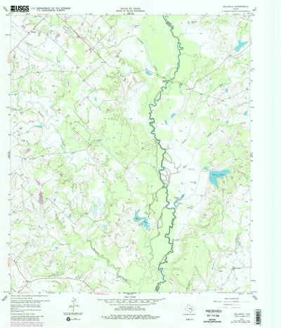 United States Geological Survey Reliance, TX (1959, 24000-Scale) digital map