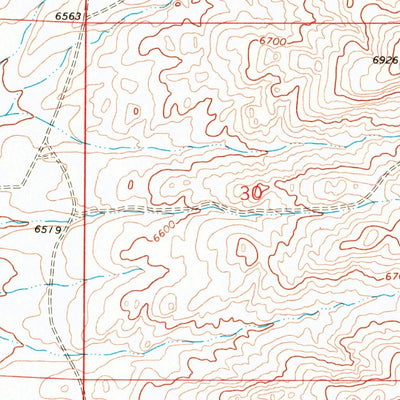 United States Geological Survey Reliance, WY (1968, 24000-Scale) digital map