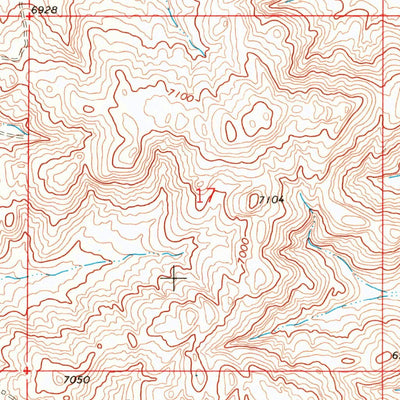United States Geological Survey Reliance, WY (1968, 24000-Scale) digital map