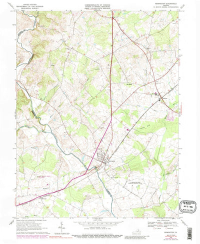 United States Geological Survey Remington, VA (1966, 24000-Scale) digital map