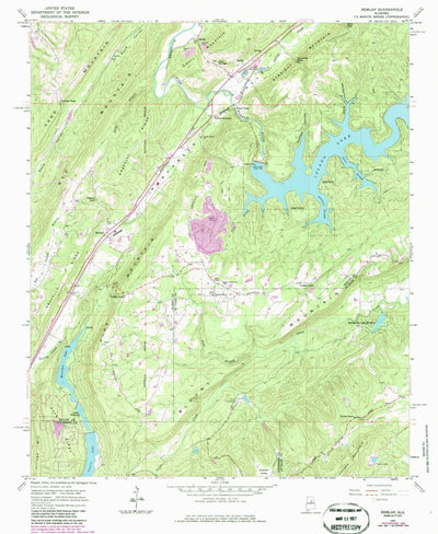 United States Geological Survey Remlap, AL (1960, 24000-Scale) digital map