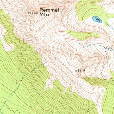 United States Geological Survey Remmel Mountain, WA (1969, 24000-Scale) digital map