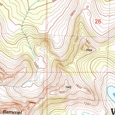 United States Geological Survey Remmel Mountain, WA (2002, 24000-Scale) digital map