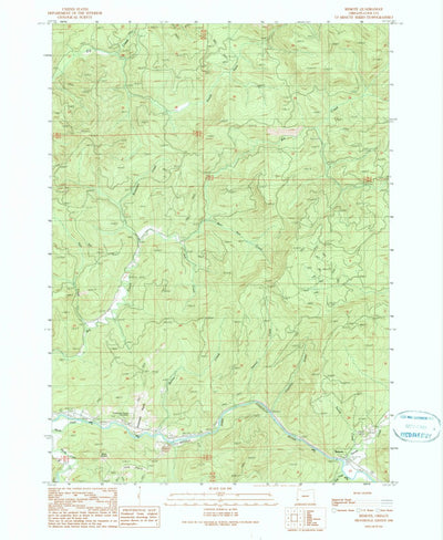 United States Geological Survey Remote, OR (1990, 24000-Scale) digital map