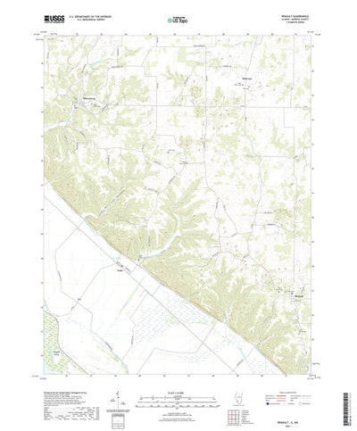 United States Geological Survey Renault, IL (2021, 24000-Scale) digital map