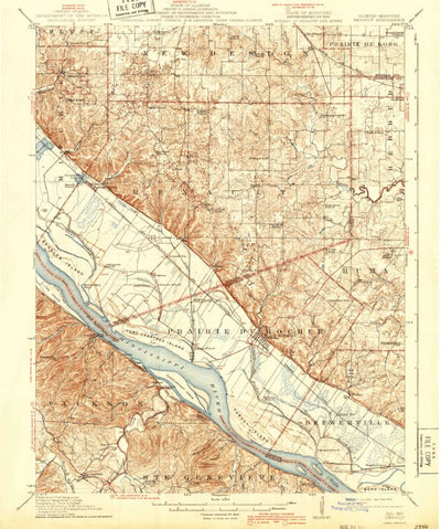 United States Geological Survey Renault, IL-MO (1915, 62500-Scale) digital map