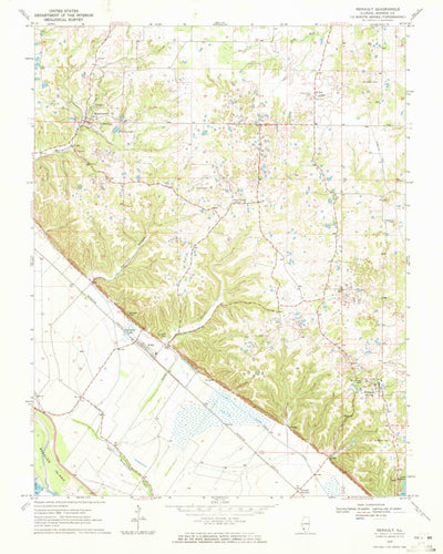 United States Geological Survey Renault, IL-MO (1970, 24000-Scale) digital map