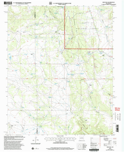United States Geological Survey Rencona, NM (2002, 24000-Scale) digital map