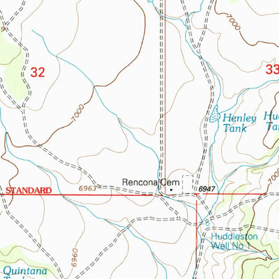 United States Geological Survey Rencona, NM (2002, 24000-Scale) digital map