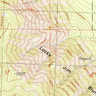 United States Geological Survey Rendevous Mountain, WA (1991, 24000-Scale) digital map