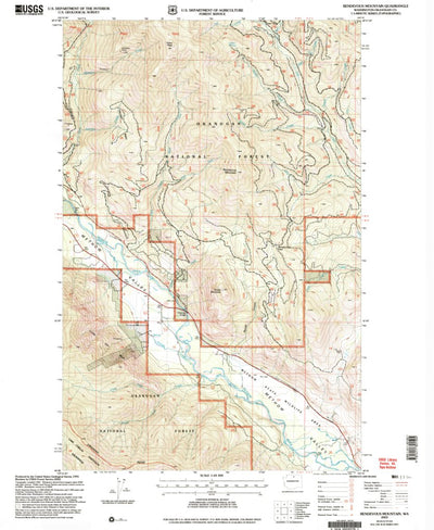 United States Geological Survey Rendevous Mountain, WA (2002, 24000-Scale) digital map