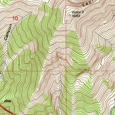 United States Geological Survey Rendezvous Peak, WY (1996, 24000-Scale) digital map