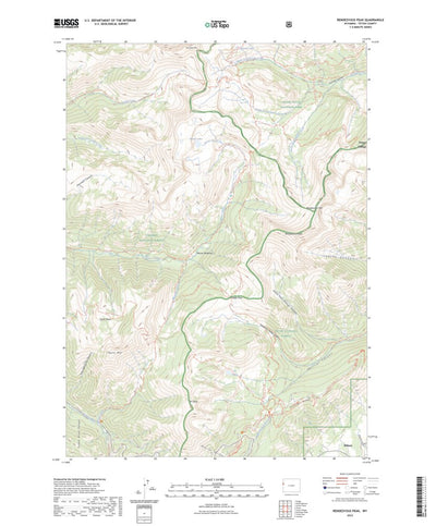 United States Geological Survey Rendezvous Peak, WY (2023, 24000-Scale) digital map