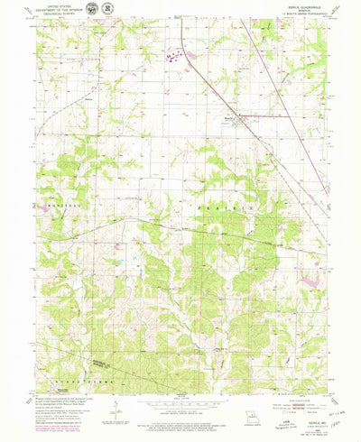 United States Geological Survey Renick, MO (1953, 24000-Scale) digital map