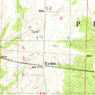 United States Geological Survey Renick, MO (1953, 24000-Scale) digital map