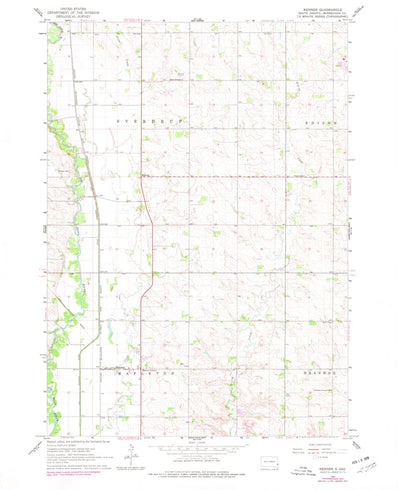 United States Geological Survey Renner, SD (1962, 24000-Scale) digital map