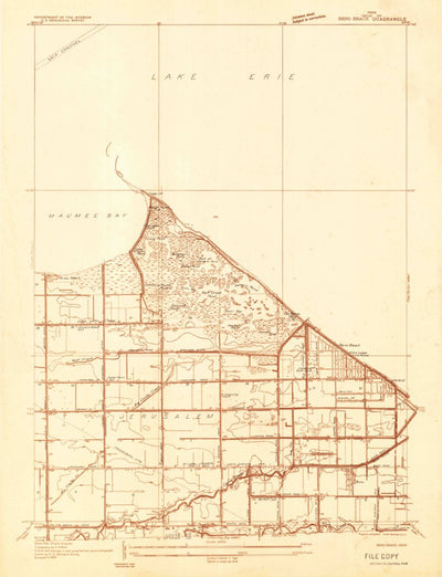 United States Geological Survey Reno Beach, OH (1934, 24000-Scale) digital map