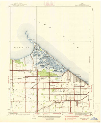 United States Geological Survey Reno Beach, OH (1938, 31680-Scale) digital map