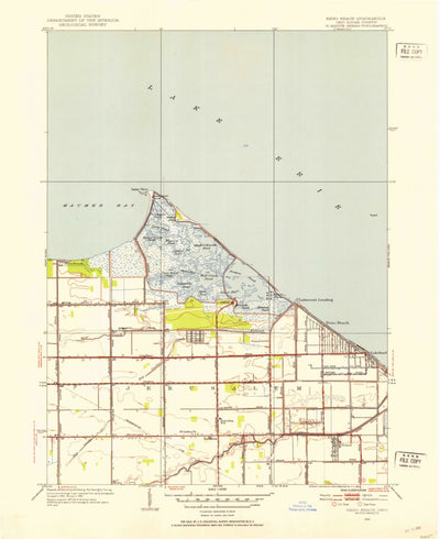 United States Geological Survey Reno Beach, OH (1952, 24000-Scale) digital map