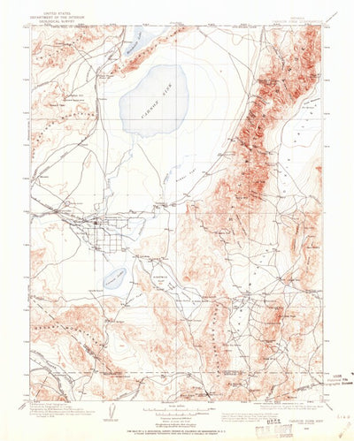 United States Geological Survey Reno E, NV (1908, 250000-Scale) digital map