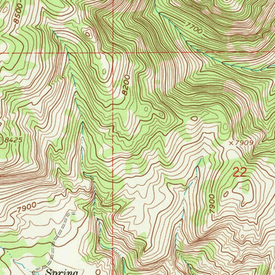 United States Geological Survey Reno Hill, WY (1960, 24000-Scale) digital map