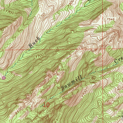 United States Geological Survey Reno Hill, WY (1960, 24000-Scale) digital map