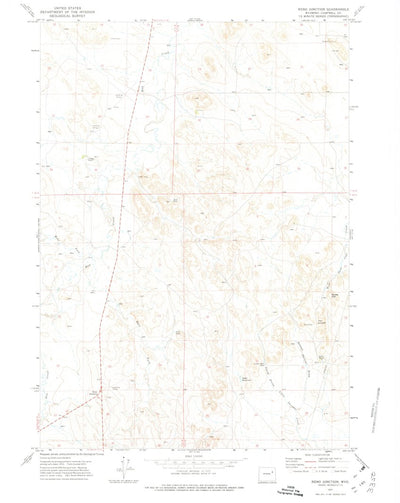 United States Geological Survey Reno Junction, WY (1971, 24000-Scale) digital map