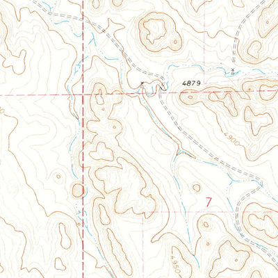 United States Geological Survey Reno Junction, WY (1971, 24000-Scale) digital map