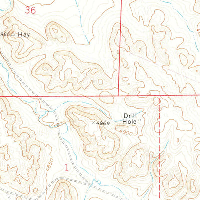 United States Geological Survey Reno Junction, WY (1971, 24000-Scale) digital map