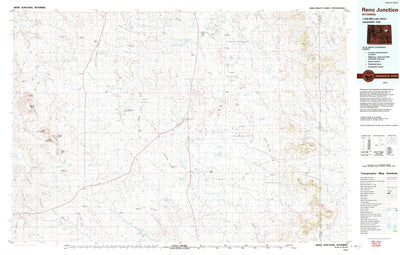 United States Geological Survey Reno Junction, WY (1974, 100000-Scale) digital map