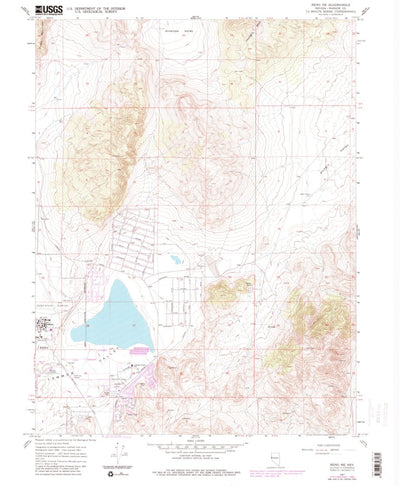 United States Geological Survey Reno NE, NV (1967, 24000-Scale) digital map