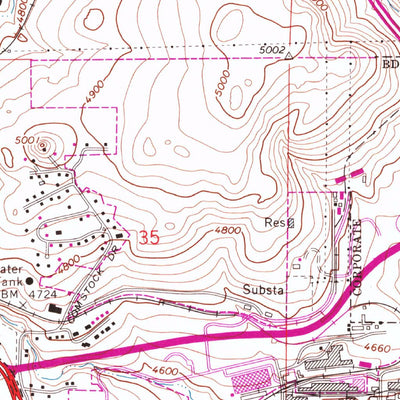 United States Geological Survey Reno, NV (1967, 24000-Scale) digital map