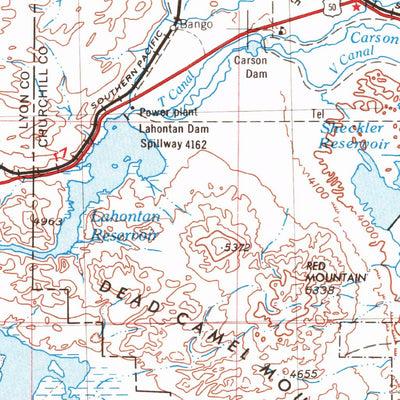 United States Geological Survey Reno, NV-CA (1957, 250000-Scale) digital map