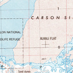 United States Geological Survey Reno, NV-CA (1957, 250000-Scale) digital map