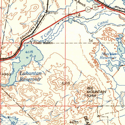 United States Geological Survey Reno, NV-CA (1960, 250000-Scale) digital map