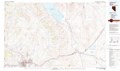 United States Geological Survey Reno, NV-CA (1980, 100000-Scale) digital map