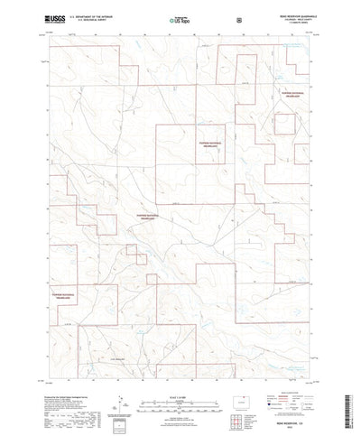 United States Geological Survey Reno Reservoir, CO (2022, 24000-Scale) digital map