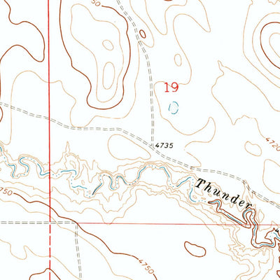 United States Geological Survey Reno Reservoir, WY (1971, 24000-Scale) digital map