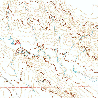 United States Geological Survey Reno Reservoir, WY (1971, 24000-Scale) digital map