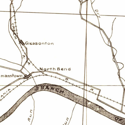 United States Geological Survey Renovo East, PA (1943, 62500-Scale) digital map