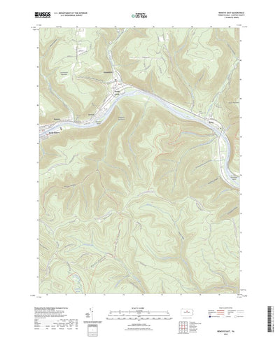 United States Geological Survey Renovo East, PA (2023, 24000-Scale) digital map